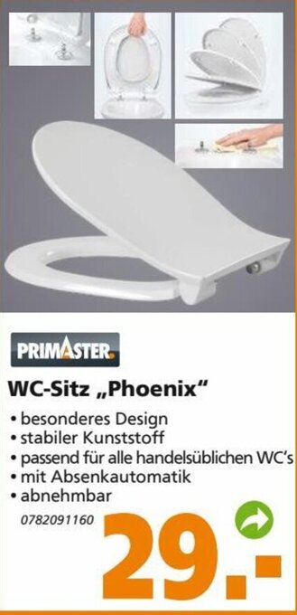 Globus Baumarkt Primaster WC Sitz Phoenix Angebot