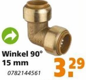 Globus Baumarkt Rotguss zum Stecken Winkel 90° 15 mm Angebot