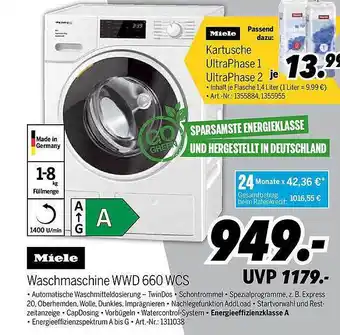 MEDIMAX Miele waschmaschine wwd 660 wcs Angebot