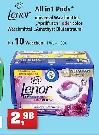 Thomas Philipps Lenor all in 1 pods Angebot