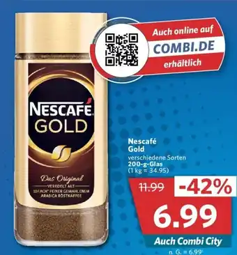 Combi Nescafe Gold 200g Angebot