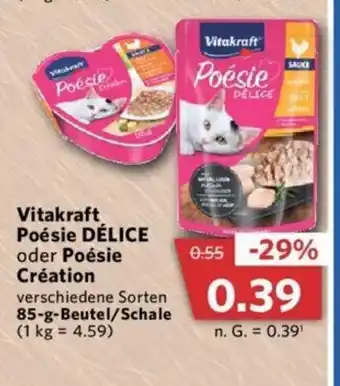 Combi Vitakraft Poesie Katzennahrung 85g Angebot