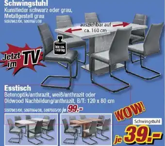 Poco Schwingstuhl oder Esstisch Angebot