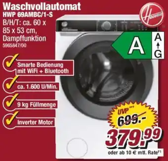 Poco Hoover Waschvollautomat HWP 69AMBC/1-S Angebot