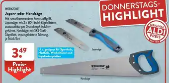 Aldi Süd Workzone Japan oder Handsäge Angebot