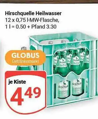 Globus Hirschquelle heilwasser Angebot