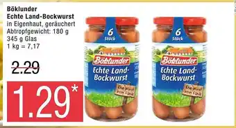 Marktkauf Böklunder echte land-bockwurst Angebot