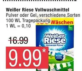 Marktkauf Weißer riese vollwaschmittel Angebot