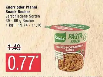 Marktkauf Knorr oder pfanni snack becher Angebot