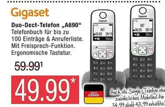 Marktkauf Gigaset duo-dect-telefon a690 Angebot