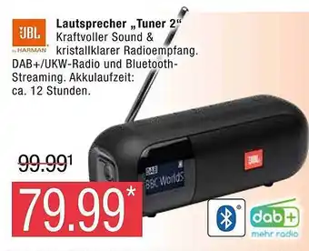 Marktkauf Jbl lautsprecher „tuner 2“ Angebot