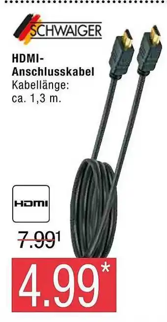 Marktkauf Schaiger hdmi-anschlusskabel Angebot