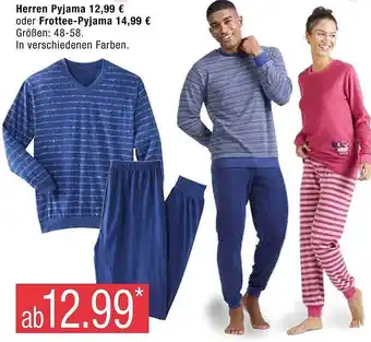 Marktkauf Herren pyjama oder frottee-pyjama Angebot