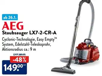 Aldi Süd AEG Staubsauger LX7-2-CR-A Angebot