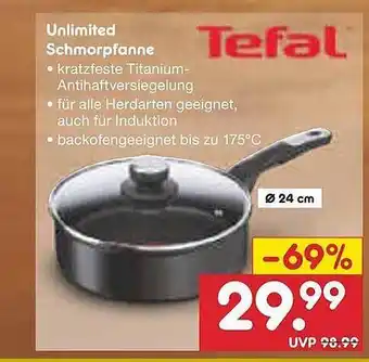 Netto Marken-Discount Tefal unlimited schmorpfanne Angebot