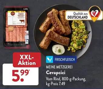 Aldi Süd Meine Metzgerei Cevapcici 800 g Packung Angebot