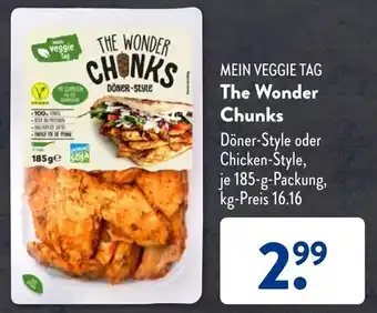 Aldi Süd Mein Veggie Tag The Wonder Chunks 185 g Packung Angebot