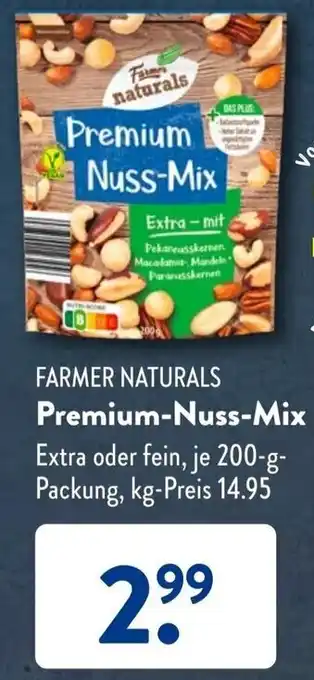 Aldi Süd Farmer Naturals Premium Nuss Mix 200 g Packung Angebot