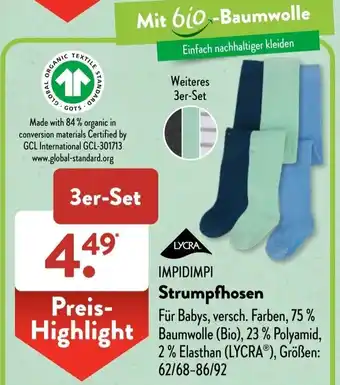 Aldi Süd Impidimpi Strumpfhosen 3er Set Angebot