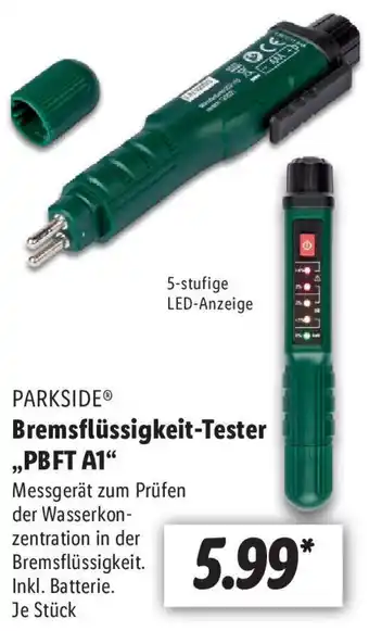 Lidl Parkside Bremsflüssigkeit Tester ,,PBFT A1" Angebot