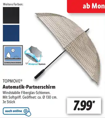 Lidl Topmove Automatik Partnerschirm Angebot