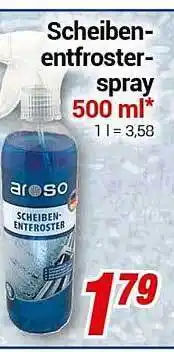 CENTERSHOP Scheiben entftoster spray 500 ml Angebot