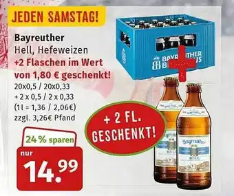 Markgrafen Bayreuther Angebot