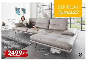 Uni Polster Leder ecksofa Angebot