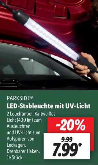 Lidl Parkside LED Stableuchte mit UV-Licht Angebot