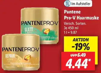 Lidl Pantene Pro-V Haarmaske 450 ml Angebot