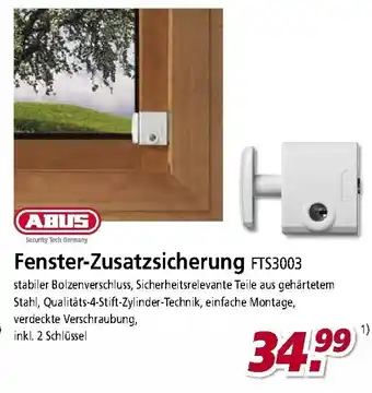 bauSpezi Fenster Zusatzsicherung FTS3003 Angebot