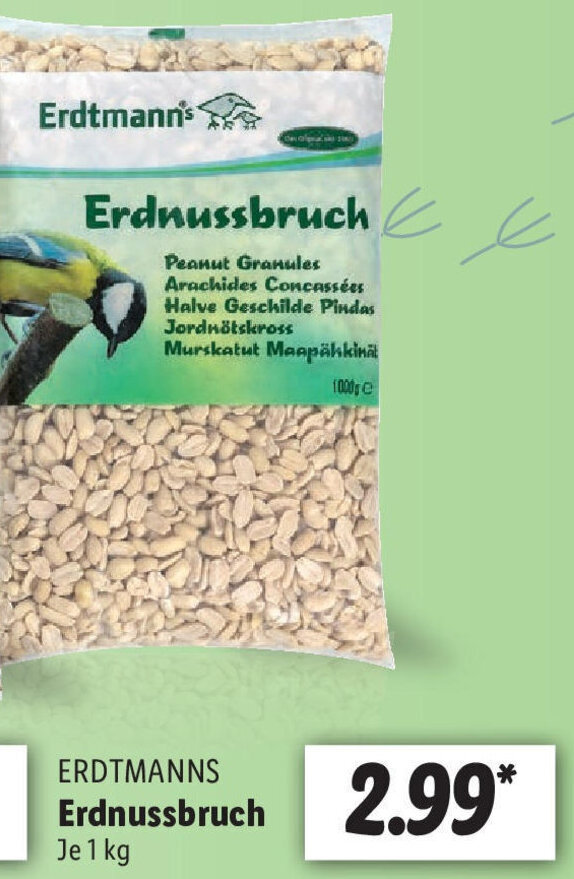 Mangime Per Uccelli Selvatici ERDT - Miscela Semi 20kg Per Mangiatoie