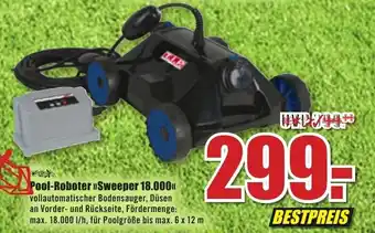 B1 Discount Baumarkt Pool Roboter Sweeper 18.000 Angebot