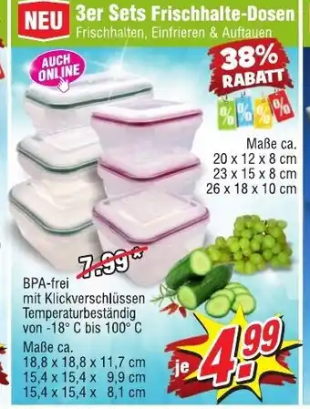 Wiglo Wunderland 3er Sets Frischhalte Dosen Angebot