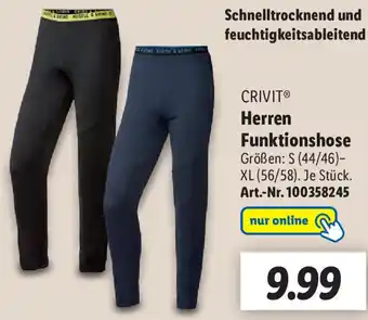 Lidl Crivit Herren Funktionshose Angebot