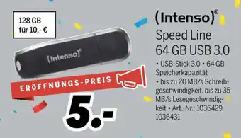 MEDIMAX Intenso Speed Line 64GB USB 3.0 Angebot