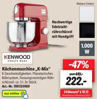 Lidl Kenwood Küchenmaschine K-Mix Angebot