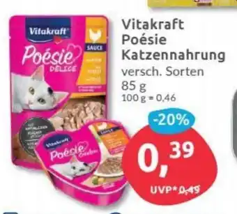 Budni Vitakraft Poésie Katzennahrung 85g Angebot