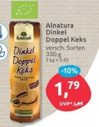 Budni Alnatura Dinkel Doppel Keks 330g Angebot