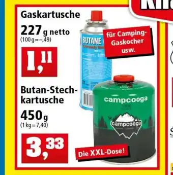 Thomas Philipps Gaskartusche 227g oder Butan Stechkartusche Angebot