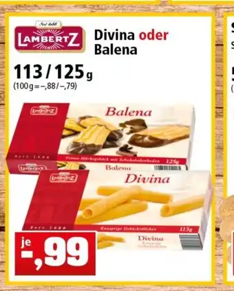 Thomas Philipps Lambertz Divina oder Balena 113/125g Angebot