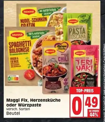 Edeka Maggi Fix, Herzensküche oder Würzpaste Angebot