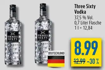 diska Three Sixty Vodka 0,7 Liter Flasche Angebot