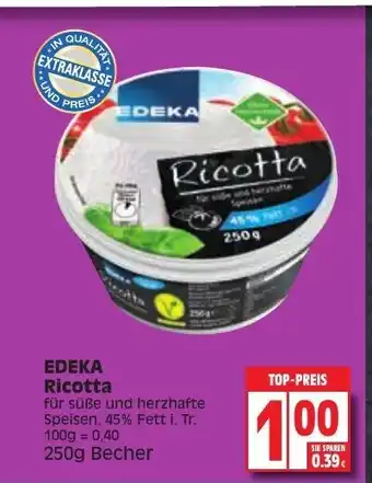 Edeka Edeka Ricotta 250g Angebot