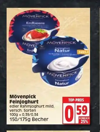 Edeka Mövenpick Feinjoghurt 150/175g Becher Angebot