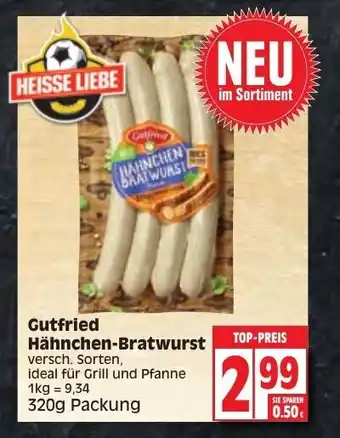 Edeka Gutfried Hähnchen Bratwurst 320g Angebot