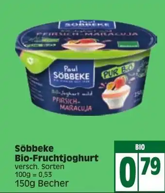 Edeka Söbbeke Bio Fruchtjoghurt 150g Becher Angebot