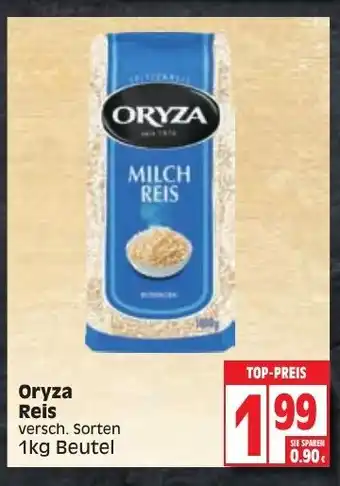 Edeka Oryza Reis 1kg Beutel Angebot