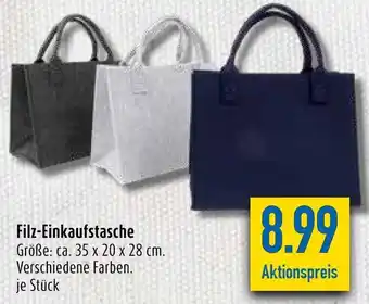 diska Filz Einkaufstasche Angebot