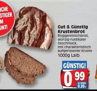 Edeka Gut & Günstig Krustenbrot 1000 g Angebot